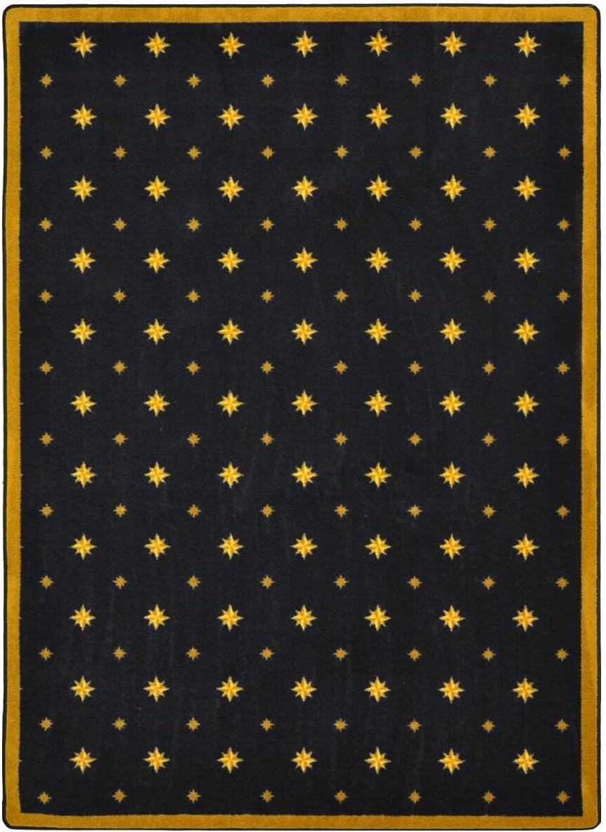 Joy Carpets Any Day Matinee Walk of Fame Theater Area Rug, Black