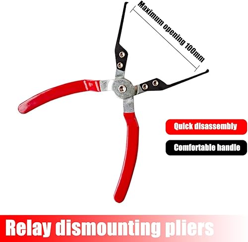 Miniatura 3 de Pack-1 Abrazadera de desmontaje y montaje de relé de automóvil, alicates de extracción de relé de automóvil multifuncionales, alicates de extracción