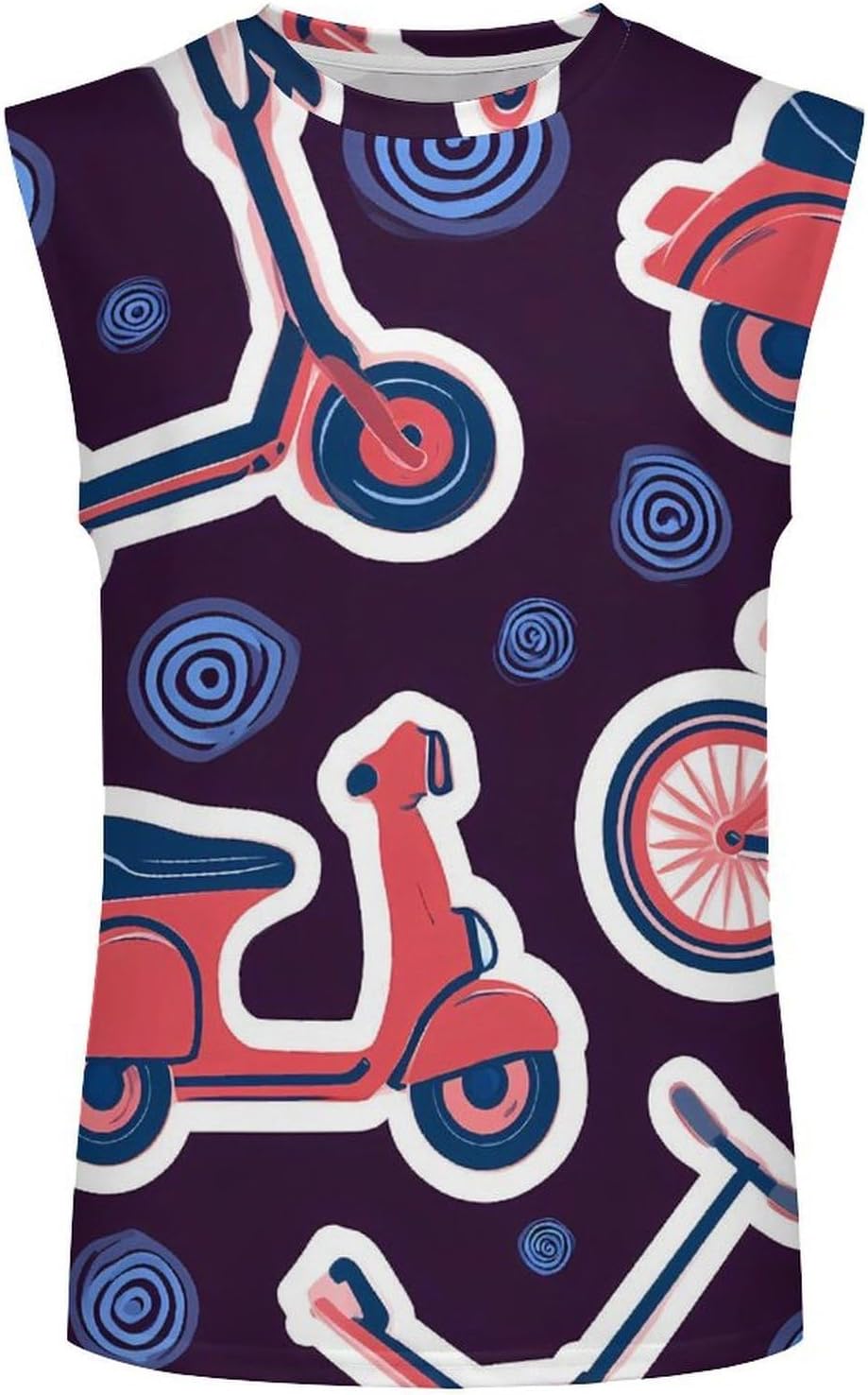 Electric Scooter Men's Sleeveless Shirt Small