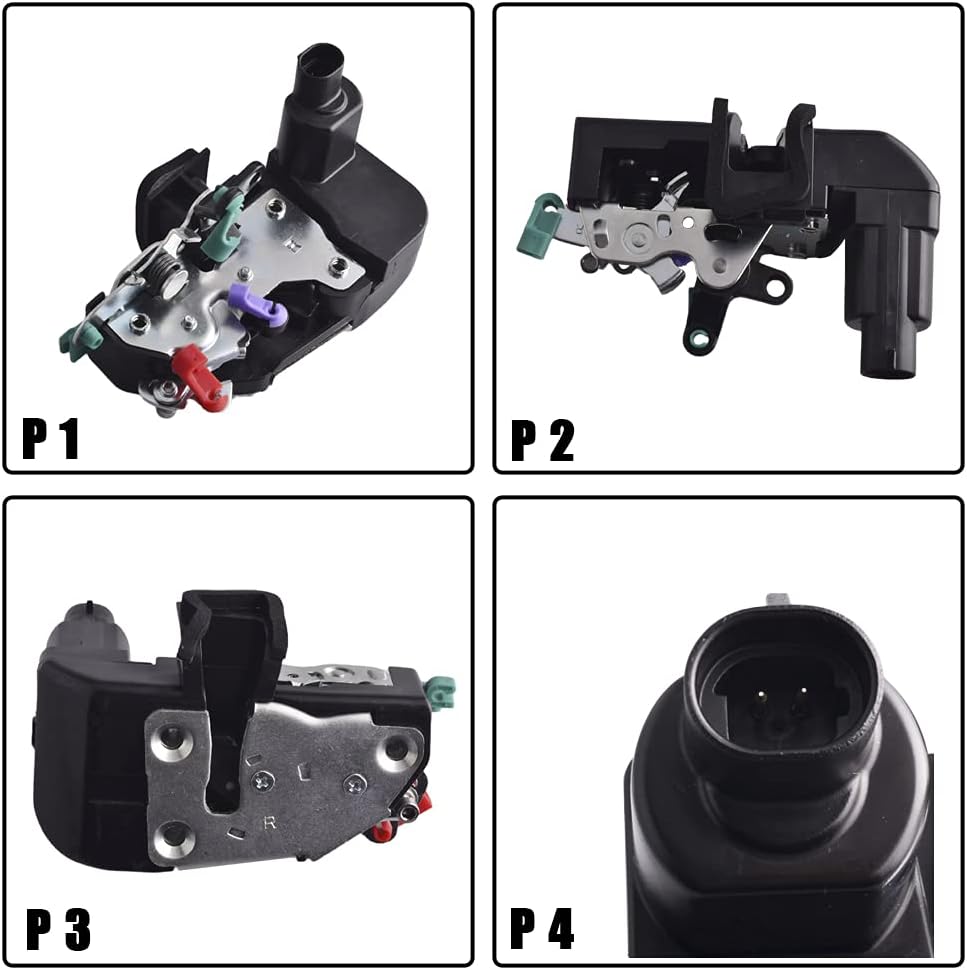 Door Lock Actuator motor Assembly Front Right Side Compatible for Dodge Ram 1500,2500,3500 1994-2002 Power Lock Actuator Integrated replacement 55075356,55076076,55076290,931-635