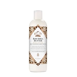 Nubian Heritage Body Lotion Raw Shea Butter for Dry Skin Paraben Free Body Lotion, 13 oz