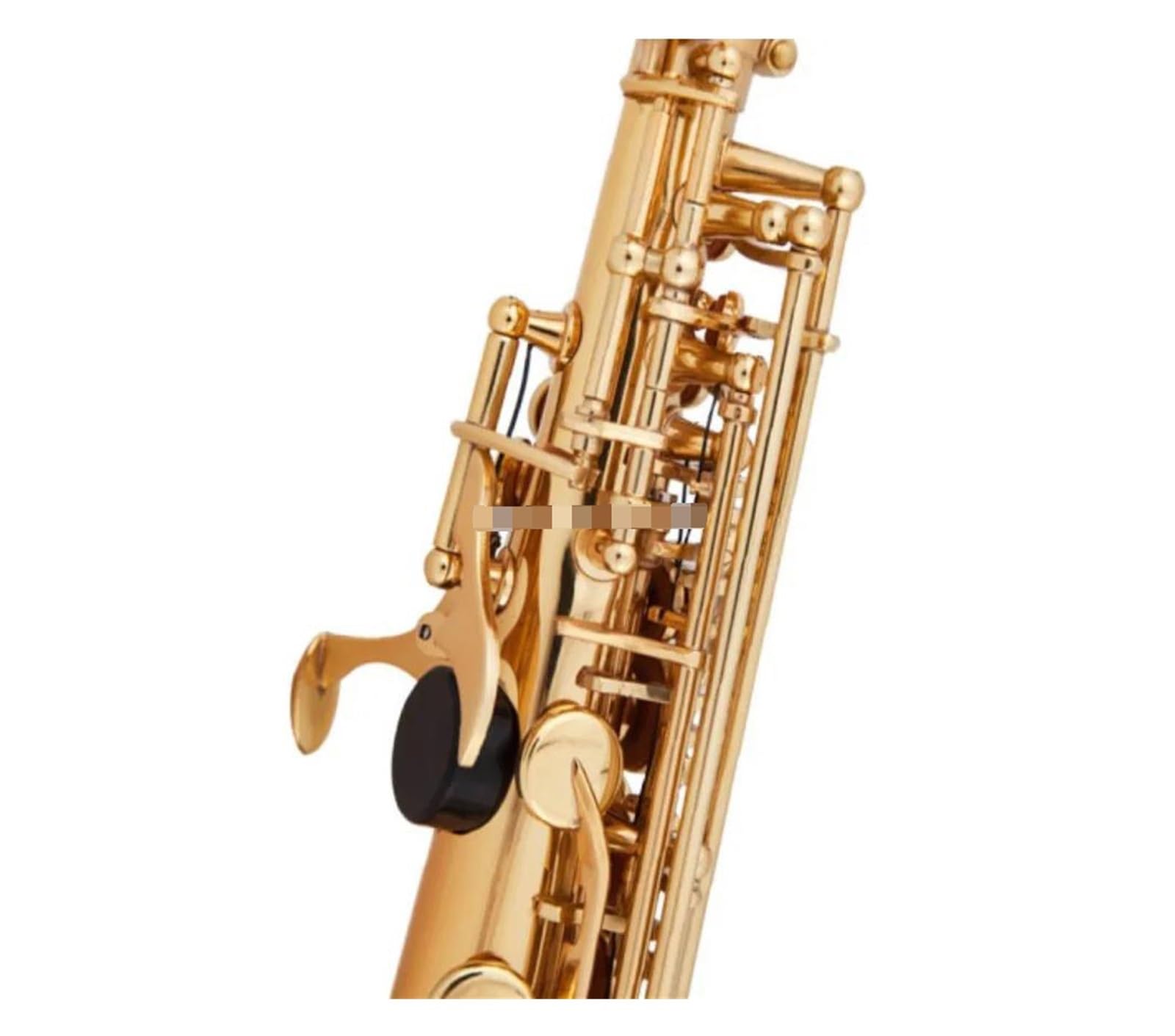 BABYCE Principianti Sassofono BB Tune Sassofono Soprano Ottone Oro Nero Nichelato Collo Curvo B-Flat Sax Soprano Strumento Musicale (Color : Gold Sax)
