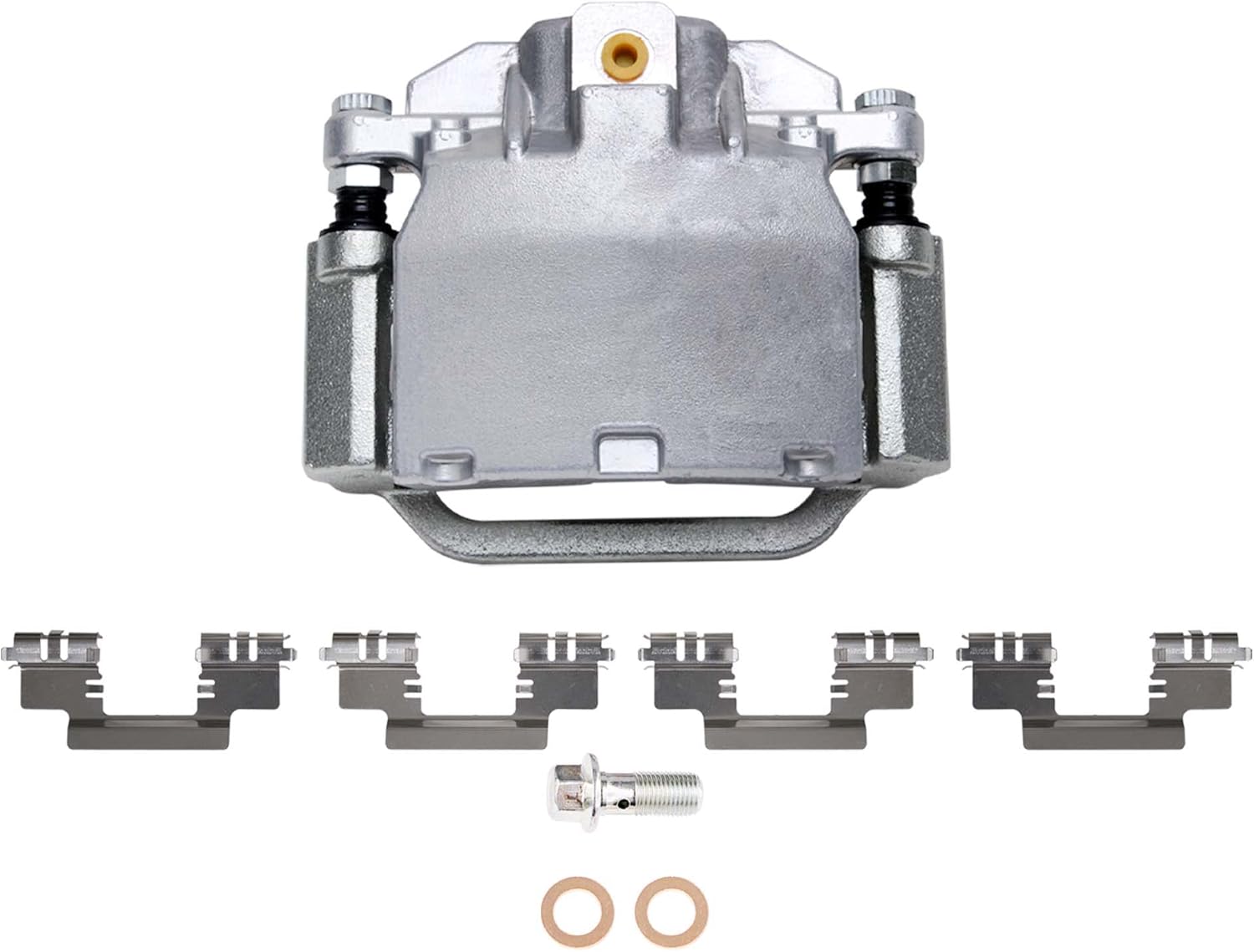 Detroit Axle - Rear Brake Kit for Chevy GMC Silverado Sierra Suburban 1500 Yukon Tahoe Avalanche Cadillac Escalade Disc Brake Caliper w/Bracket Ceramic Brakes Pads Replacement