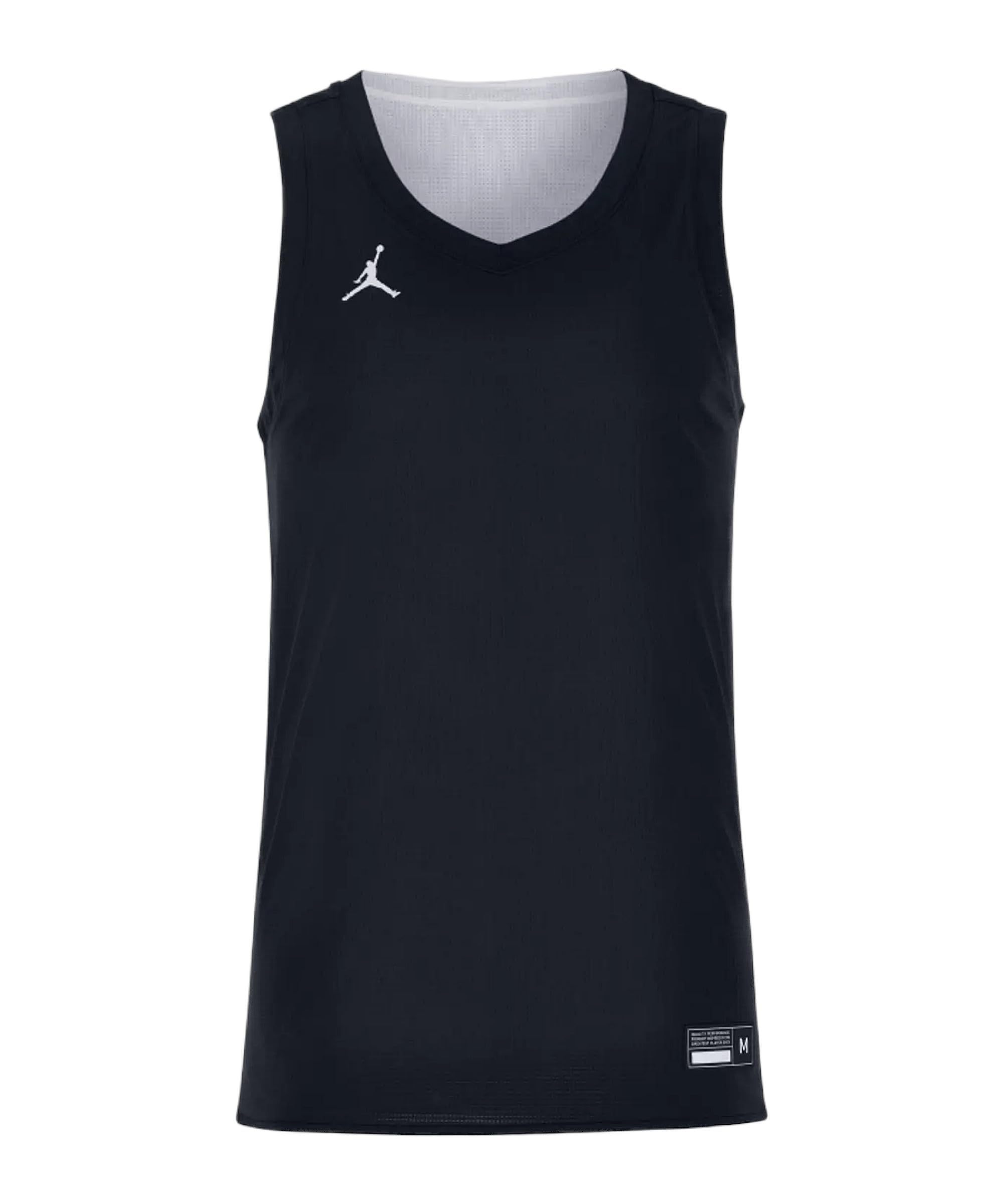Nike Jordan Team25 Basketball Stock Reversible Jersey Schwarz Größe L
