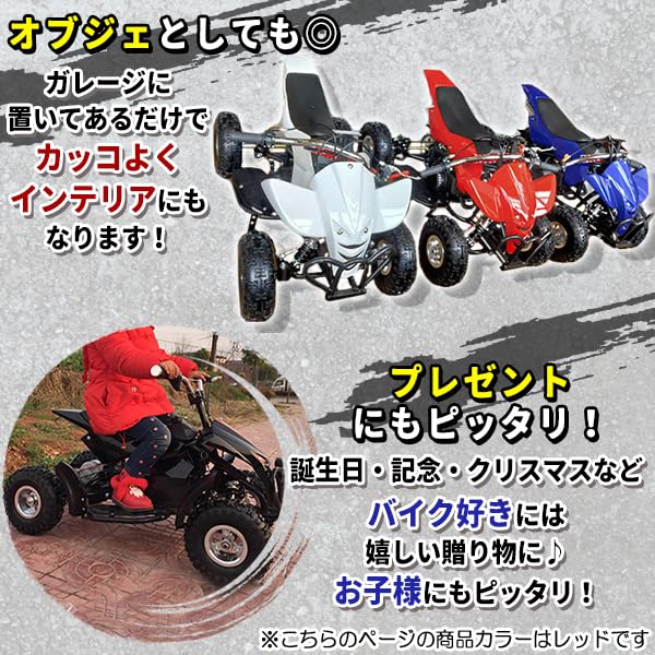 Amazon.co.jp: ミニ四輪バギー 50cc ポケバイ 本体 エンジン 四