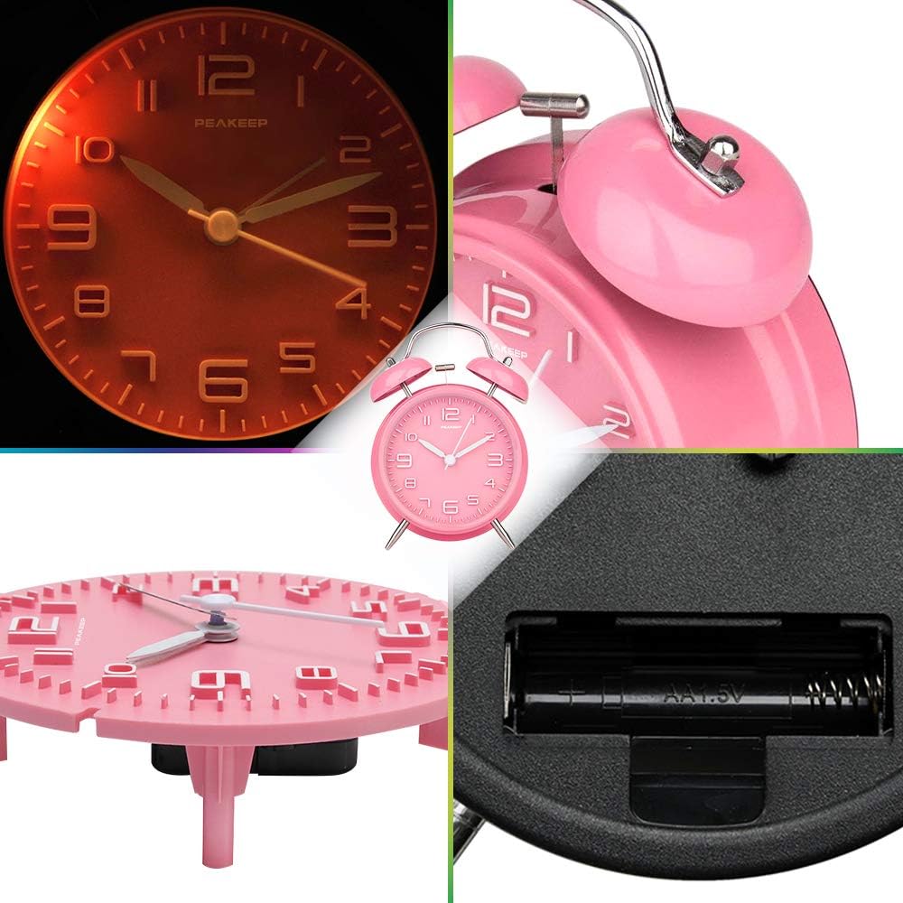 Peakeep alarm clock with backlight activated