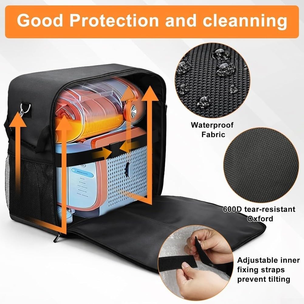 Bolsa de transporte para SLUSHi para máquina SLUSHIE, funda portátil Oxford 600D con cremallera lateral, bolsa de almacenamiento impermeable