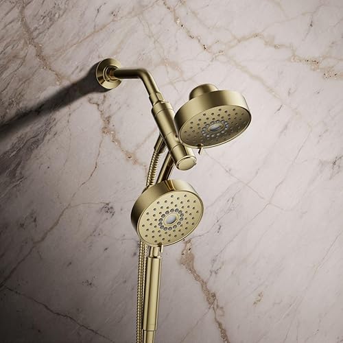 Vista 73 de KOHLER 23219-TT Purist - Kit combinado de ducha multifunción 2 en 1, cabezal de ducha giratorio con cabezal de ducha de mano, 2.5 GPM, titanio