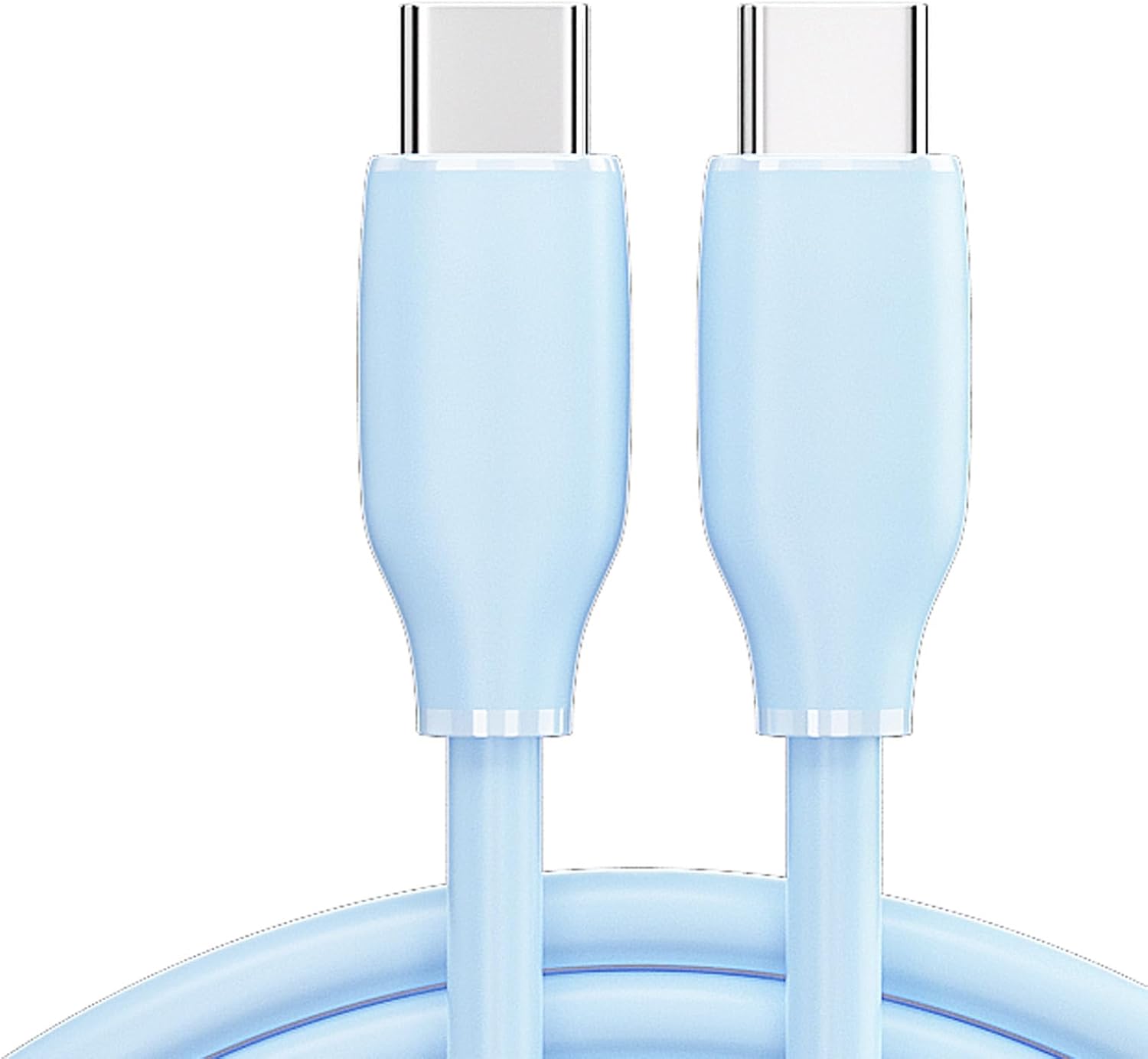 PD20W Silicone USB C to USB C Cable USB C Charging Cable Fast Charging Power Delivery Cable for Phone Tablet Laptop
