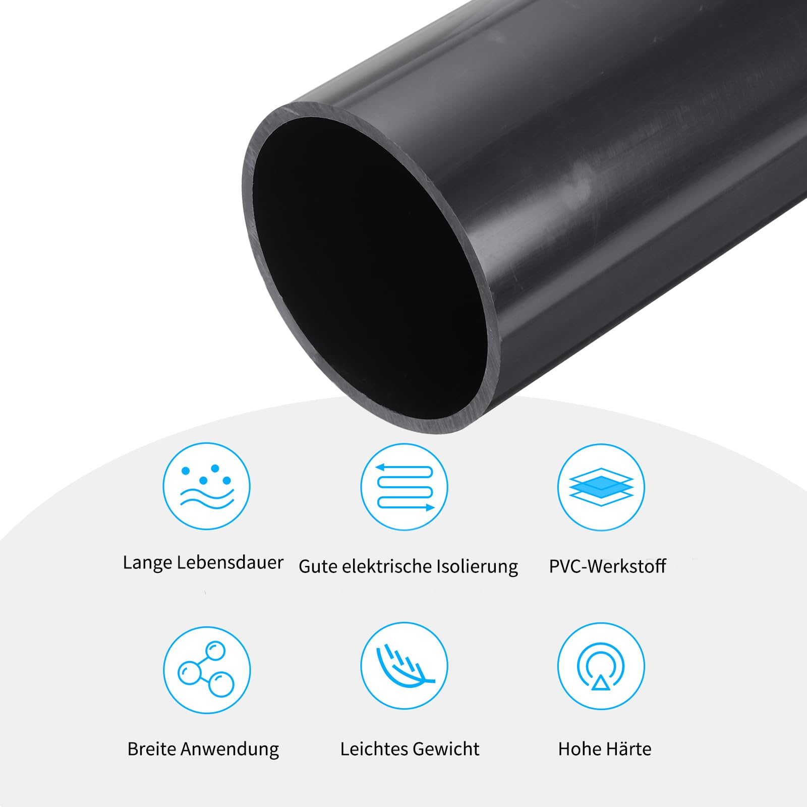 QUARKZMAN PVC-Schlauch – 3 Mm ID X 4 Mm OD, 3 M, Transparent, Hitzebeständig Bis 105 °C, Für Aquarium, Garten & Bewässerung