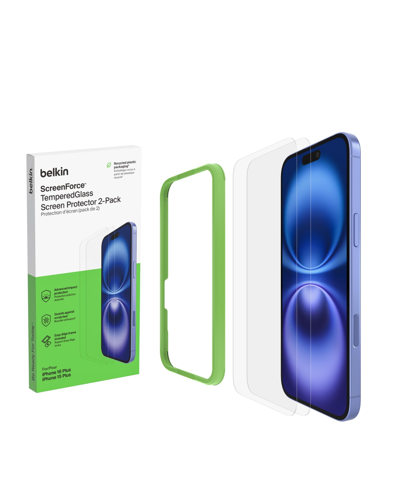 See full amazon price history chart for Belkin Tempered Glass Screen Protector Guard for iPhone 16, 15 Plus - 2 Pack Smartphone Belkin Tempered Glass Screen Protector Guard for iPhone 16, 15 Plus - 2 Pack Smartphone (B0CH83HQZ7) Amazon Price History, Amazon Price Tracker