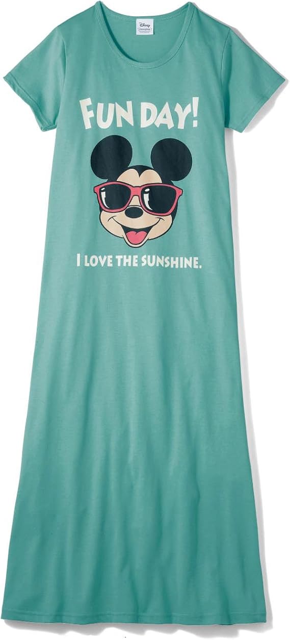 Amazon Co Jp ベルメゾン ディズニー マキシワンピース ミッキーマウス ペールグリーン 服 ファッション小物