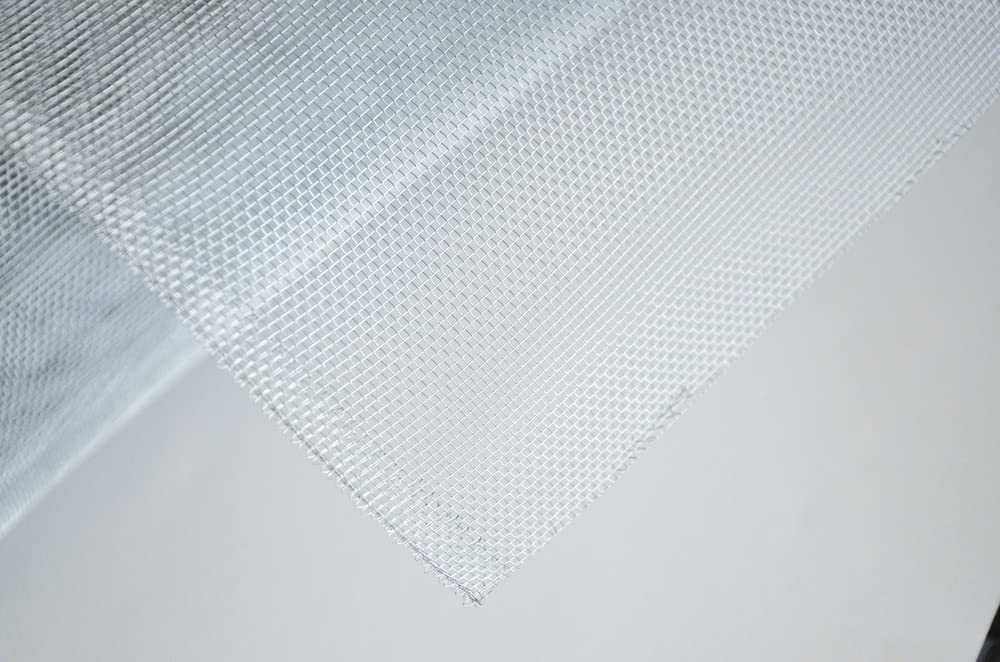 VERDELOOK Zanzall, Rete di Ricambio per zanzariera in Alluminio a Maglia Rettangolare, 0.8x30 m, Bianco