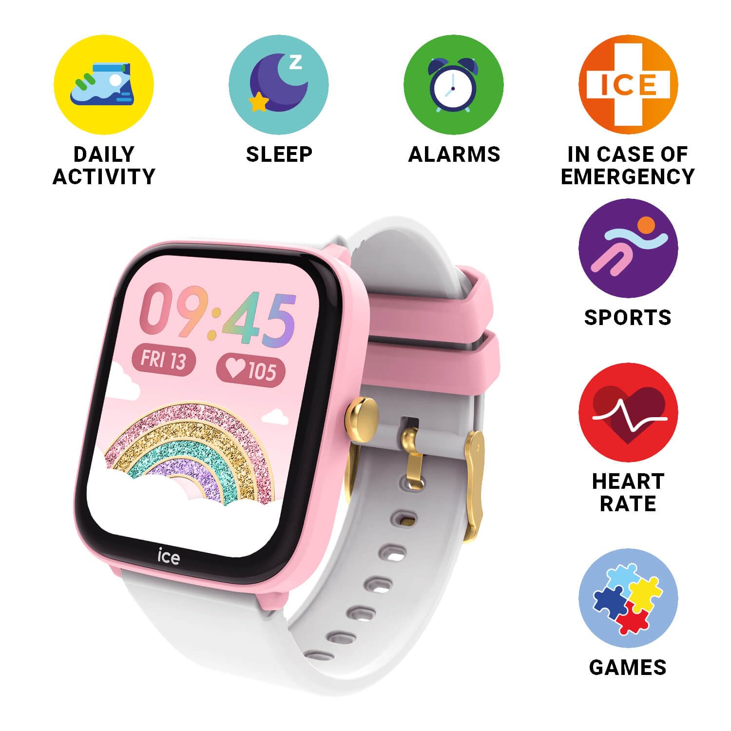 ICE-WATCH - Ice Smart Junior 2.0 - Reloj Infantil Conectado con Correa de Silicona (1,75 Inch)