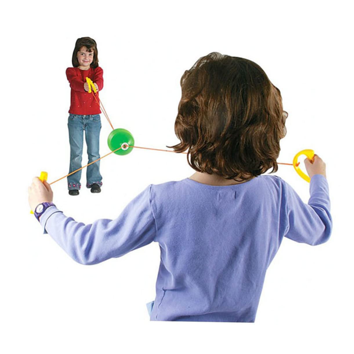 Balle à Tirer pour Garçon et Filles en Plastique, Jeu de Gym, 3 Ans et Plus | Activité Intérieure et Extérieure, Favorise L’échange Entre Proches, Jouet pour Garçons et Filles Couleur Aléatoire