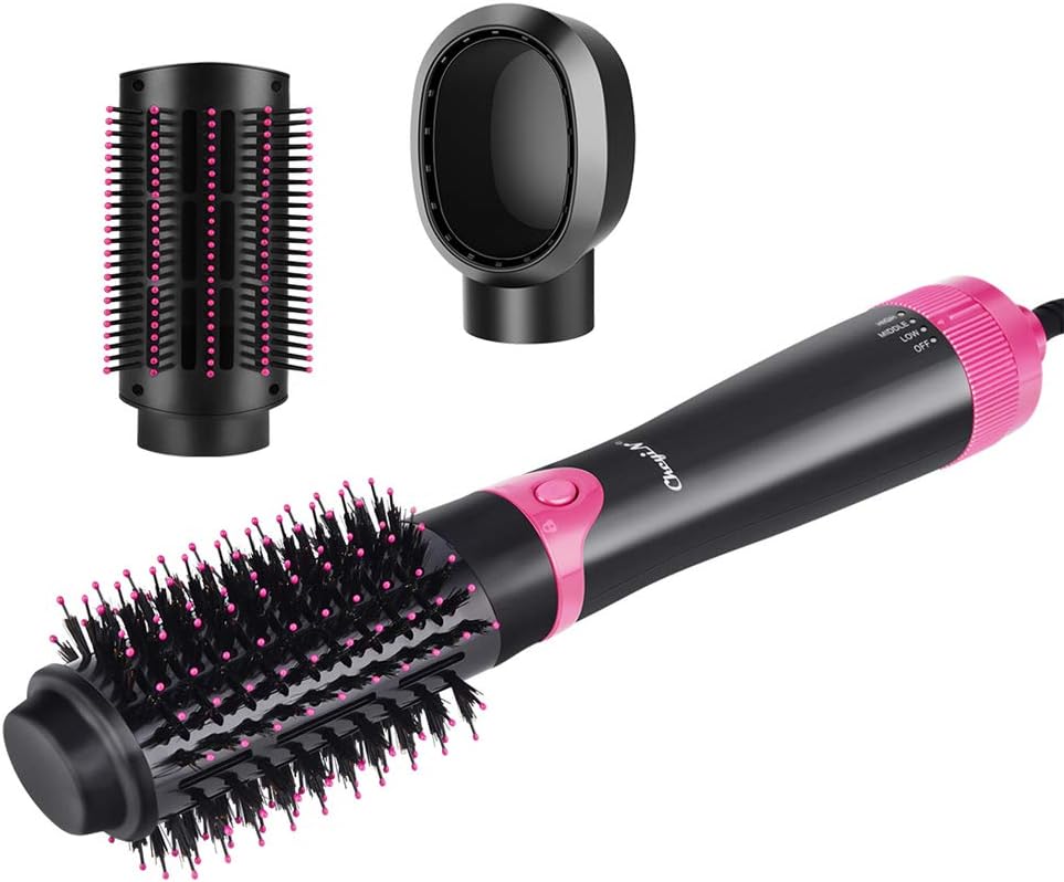 3 en 1 Cepillo Secador, 3 Velocidades Cepillo de Aire Caliente/Soplador  -1000W Hot Air Brush/Peine - Puede Rizado o Alisado el Cabello Para Cabello  Seco/Mojado : Amazon.es: Belleza
