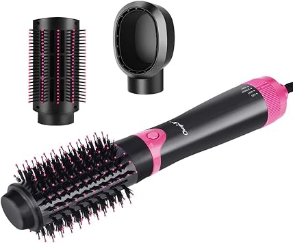 3 en 1 Cepillo Secador, 3 Velocidades Cepillo de Aire Caliente/Soplador  -1000W Hot Air Brush/Peine - Puede Rizado o Alisado el Cabello Para Cabello  Seco/Mojado : Amazon.es: Belleza