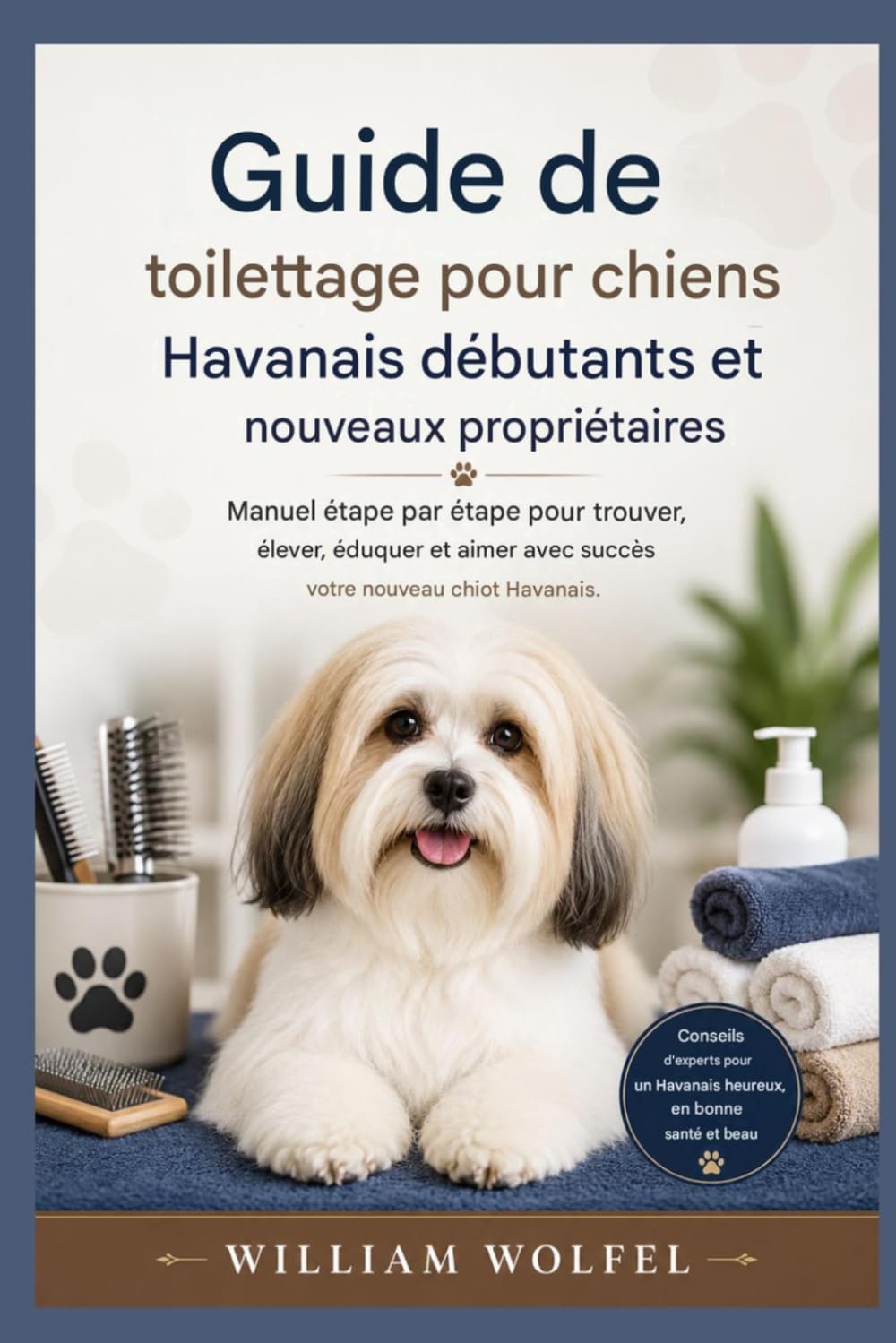 Guide de toilettage pour chiens Havanais destiné aux débutants et aux nouveaux propriétaires: Guide étape par étape pour bien trouver, élever, éduquer et aimer votre nouveau chiot Havanais