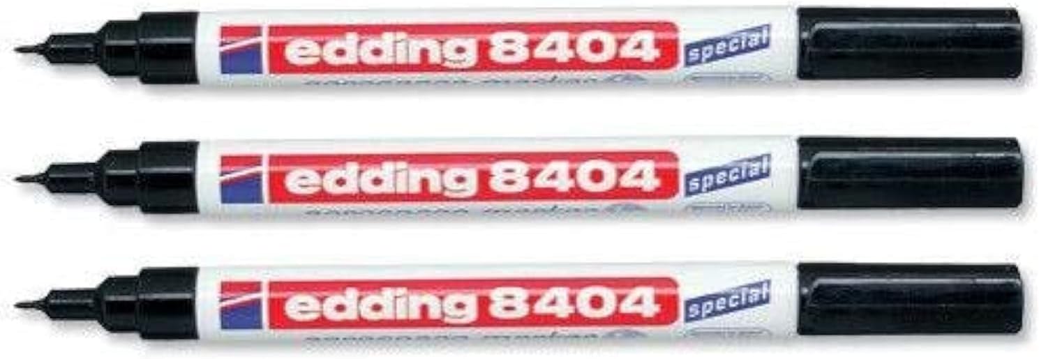 3 x AEROSPACE MARKER PEN 8404 PERMANENT MARKER GARDEN MARKER Black Ink