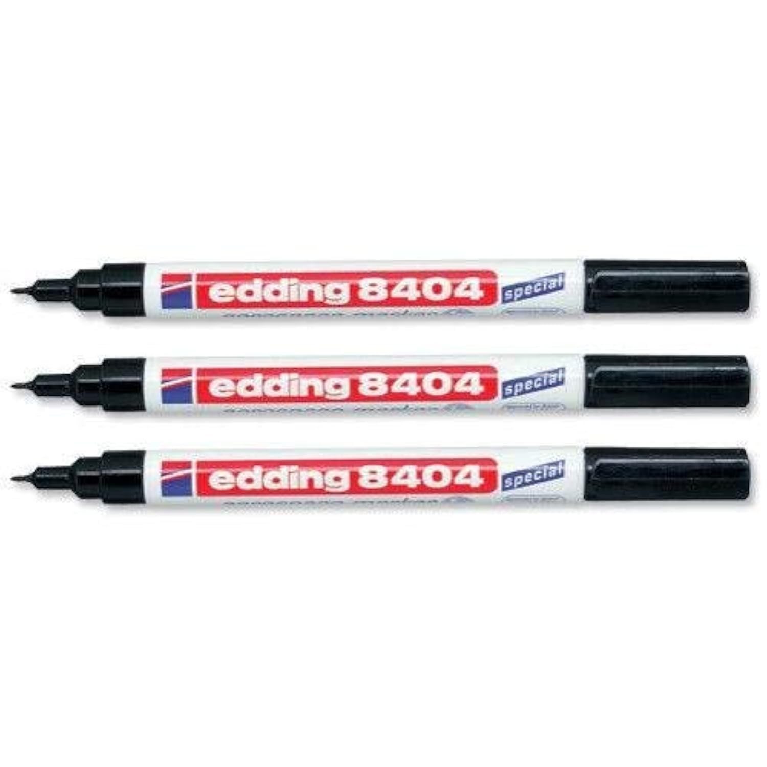 edding 3 x AEROSPACE MARKER PEN 8404 PERMANENT MARKER GARDEN MARKER Black Ink