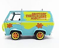 Vista 3 de Jada Scooby Doo 1:24 Mystery Machine Die-Cast Car & Scooby and Shaggy Figures