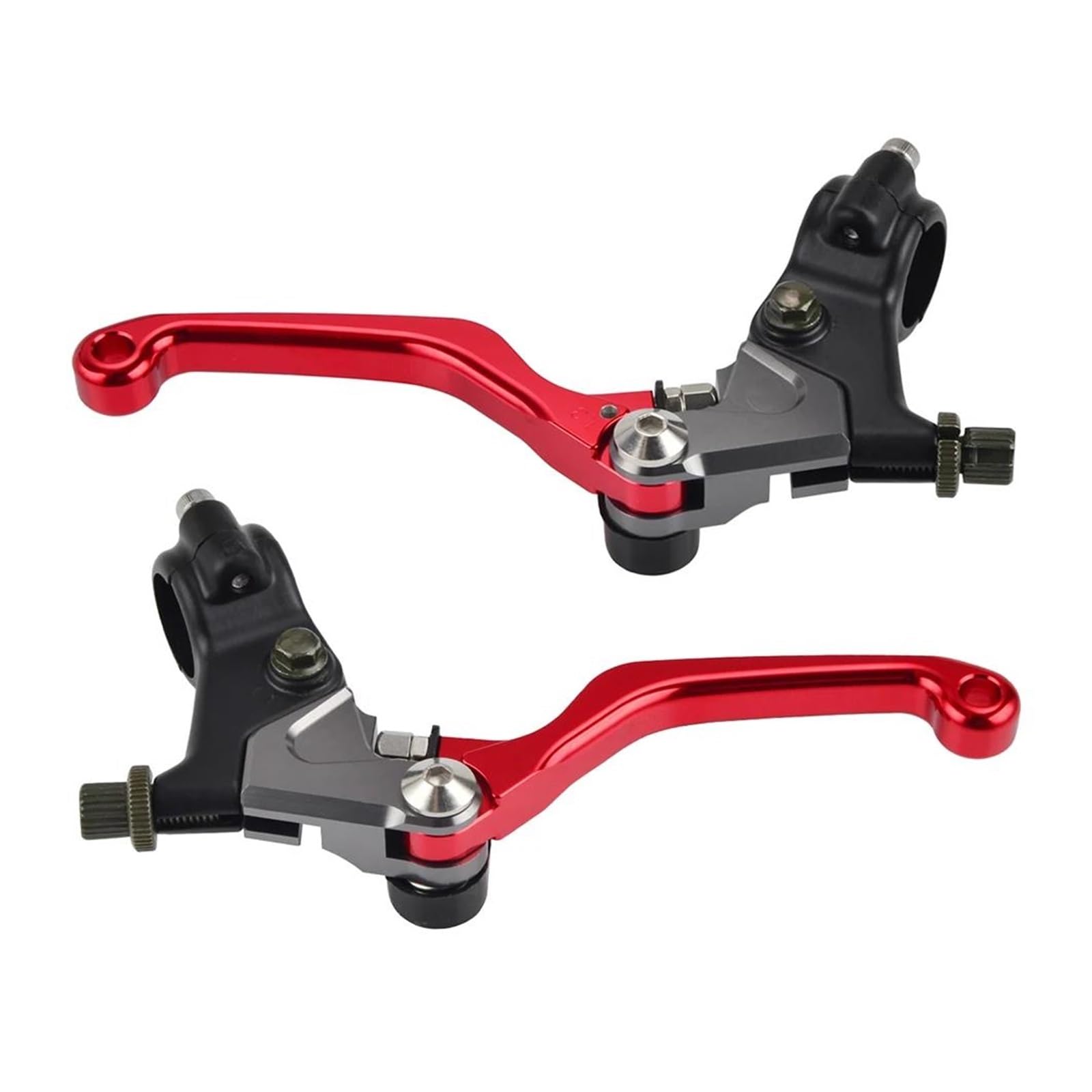 Nangaebppw Red For Suzuki Tm125 For Challenger 1973 1974 1975 Motorcycle Cnc Aluminum Shorty Brake Clutch Lever Kit(Red)