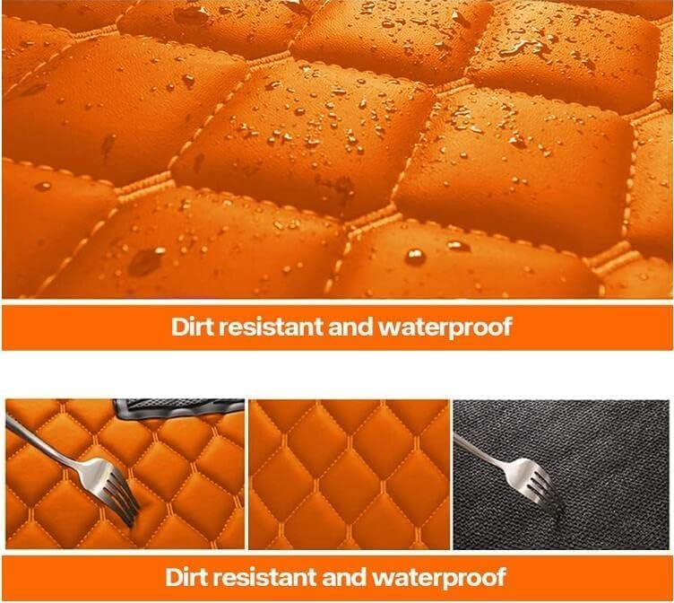 Custom Making Car Floor Mats Compatible with 99% Sedan SUV Sports Car Full Coverage Compatible with Men Women Pads Protection Non-Slip Leather Floor Liners Black (Black Blue)