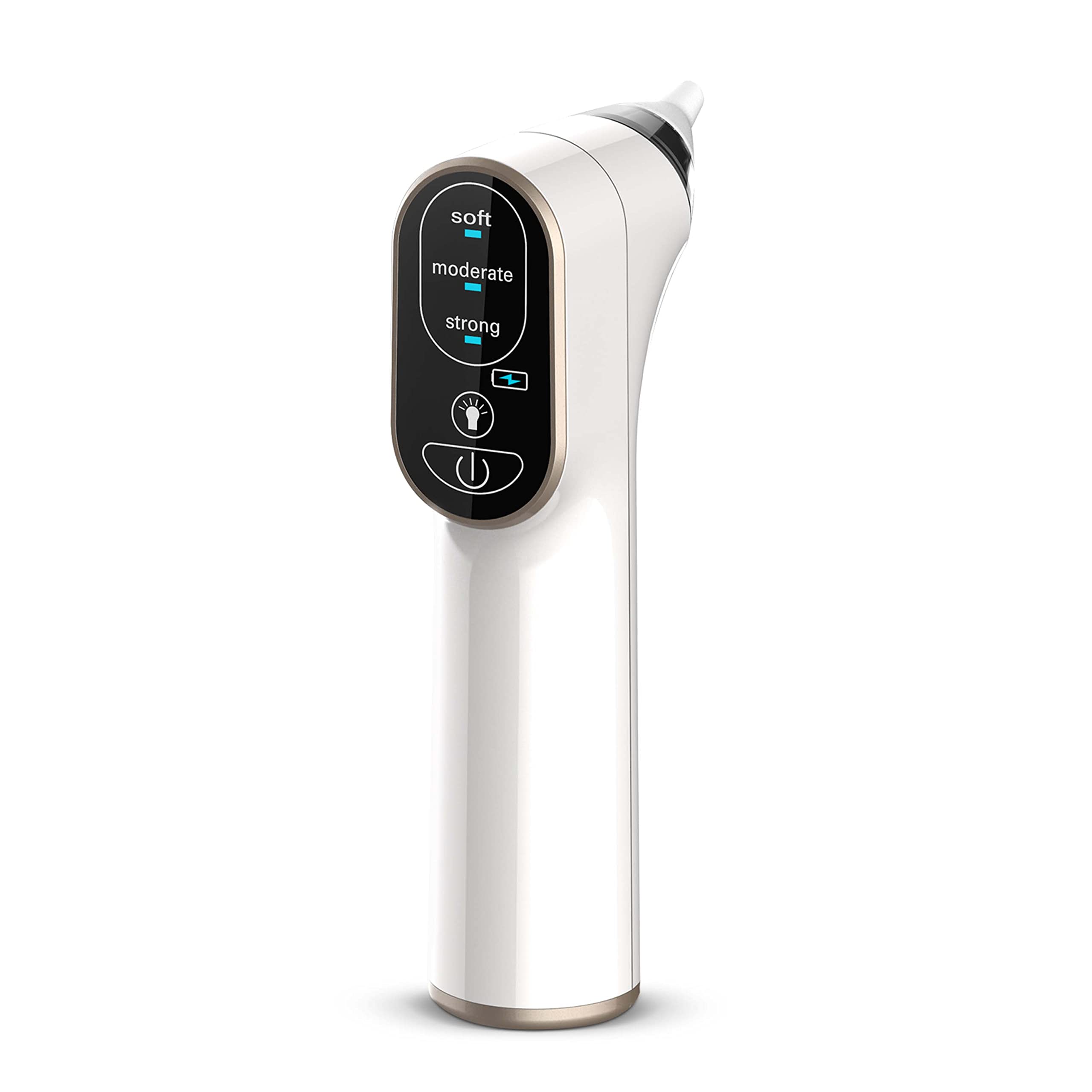 Simpletek - Aspiratore Nasale Ricaricabile per Bambini Impermeabile | 3 Modalità di Aspirazione e Luce LED Waterproof