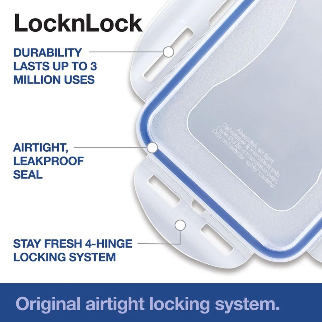 Lock & Lock luftdichter, runder Lebensmittelbehälter, für Zwiebeln, ca. 750 ml, plastik, farblos, 18 x 11 x 6.5 cm