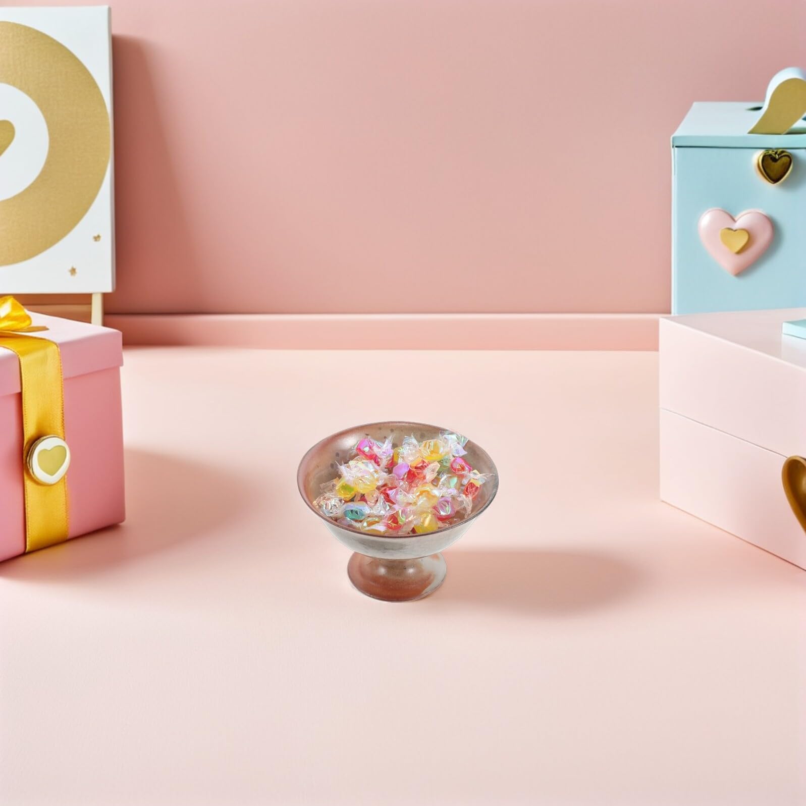 ERINGOGO Vintage-kuchenständer aus Keramik Obstschale mit Fuß Porzellan-obstteller für Küche Dessertteller Serviertablett Hohes Fuß-design Präsentationsschale für Festessen