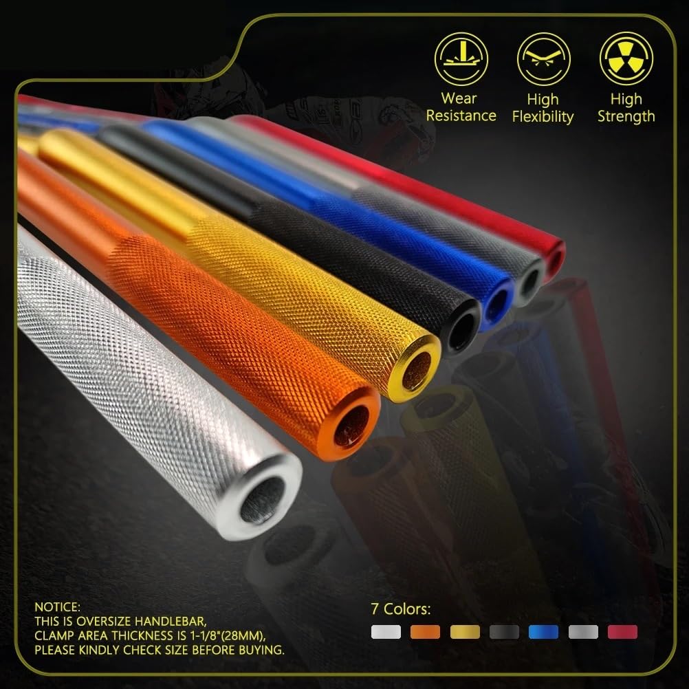 manubri moto Per KXF | Accessori moto Manubrio 1-1/8" 28mm Diametro variabile Manubrio Fat 800mm Alluminio