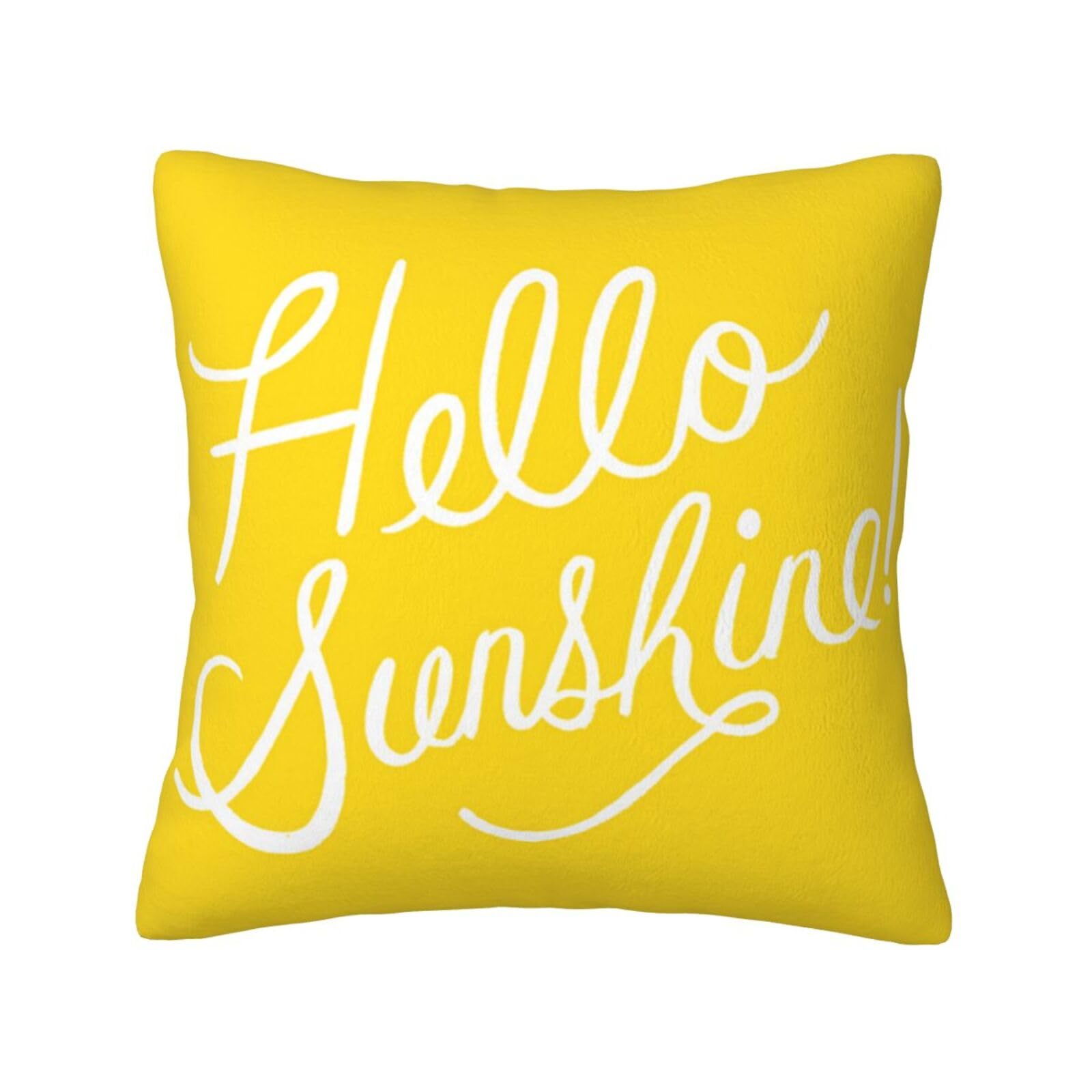 YFSGDLBN Goodlooking Hello Sunshine printed Velvet pillowcase decorative Cushion Cover