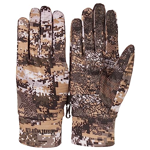 Huntworth Men's Macon Lightweight Grid Fleece Hunting Glove (Disruption®), Medium/Large