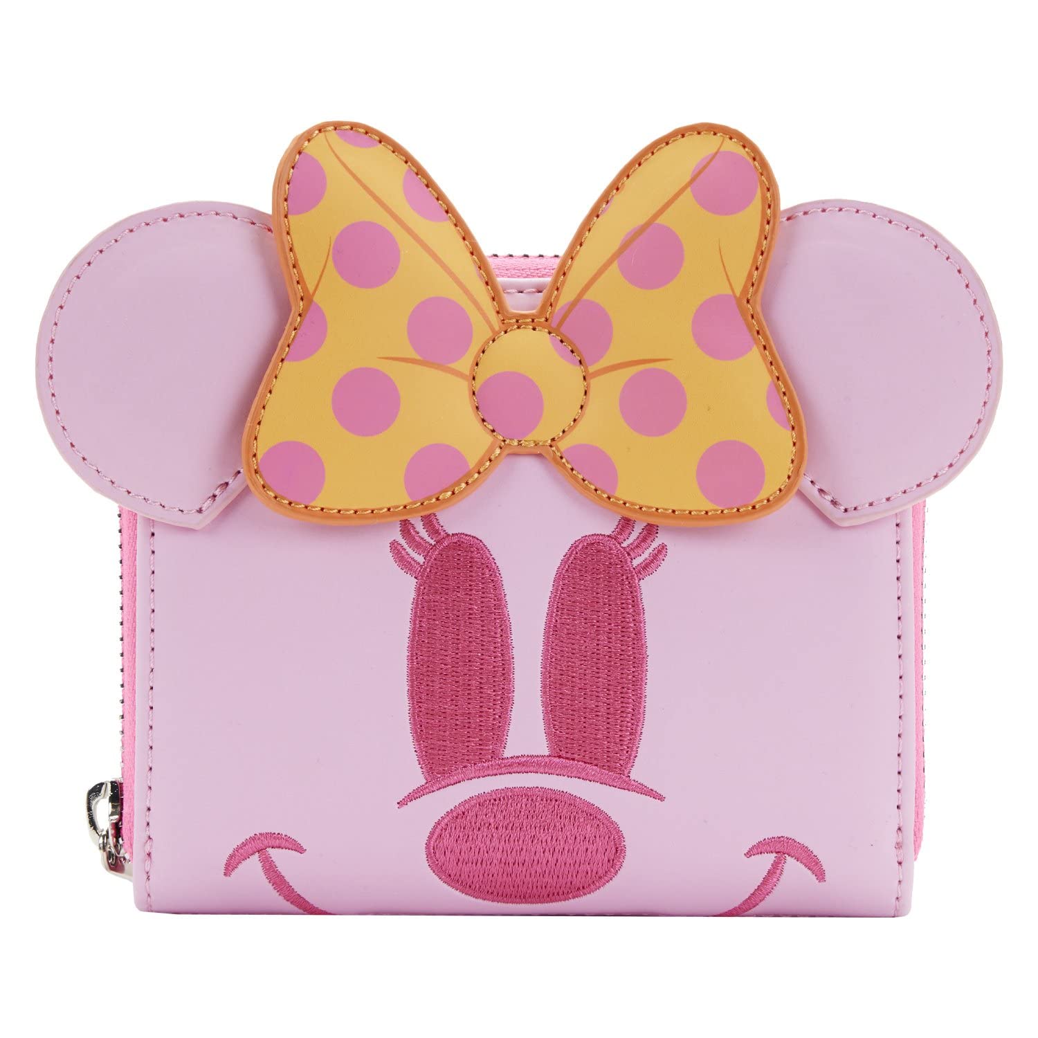 Loungefly Disney Pastel Ghost Minnie Glow in the Dark Women's Zip-Around Wallet