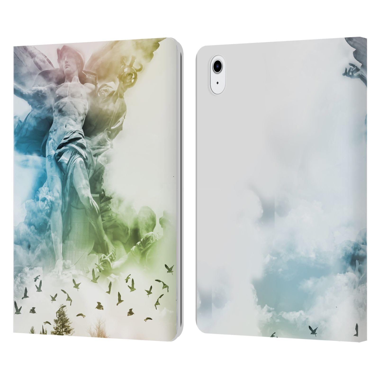 Funda de cuero Dave Loblaw para iPad Air evita arañazos con cierre de libro espacial 7