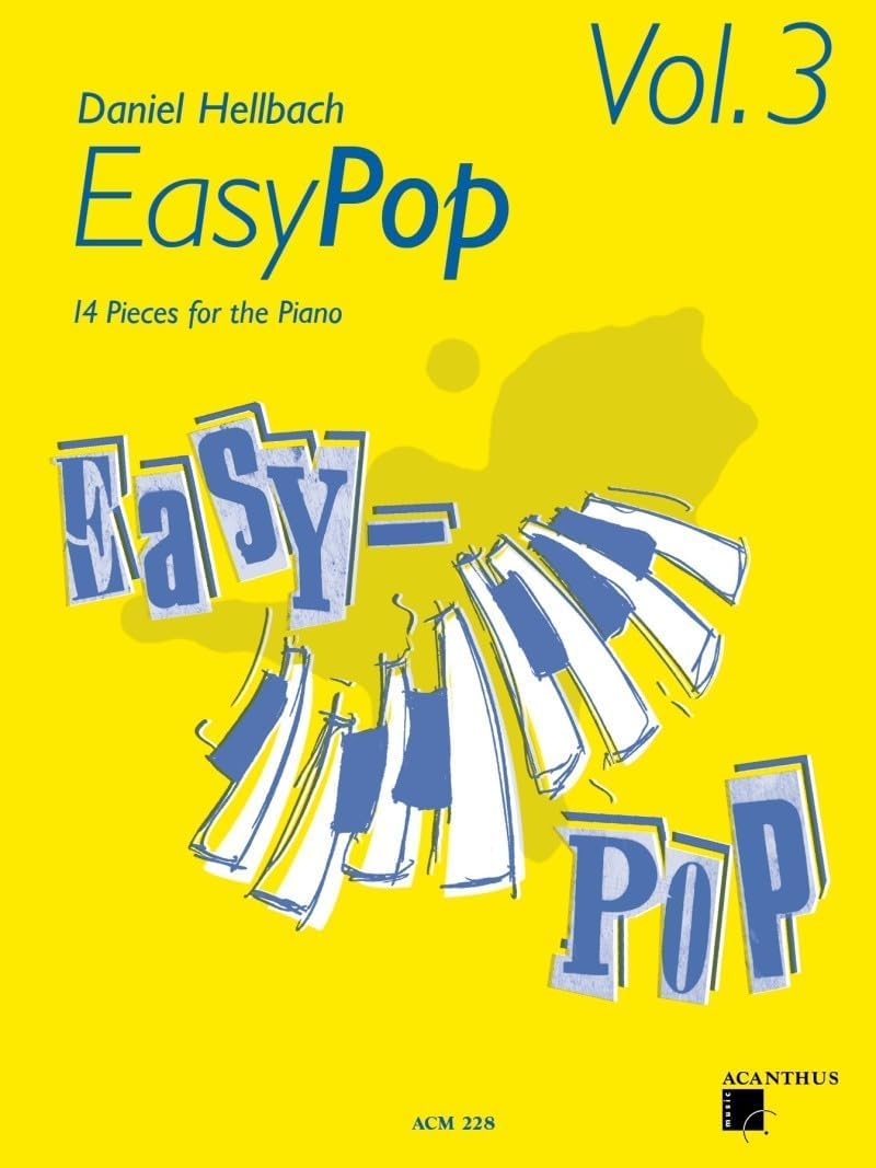EasyPop Band 1 2 3 | Komplettset | 13 Klavierstücke für Klavier | Daniel Hellbach | Acanthus Verlag | ACM205 + ACM206 + ACM228 | Easy Pop | Soundman Piano-Bleistift