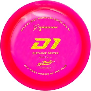 Prodigy Disc Gannon Buhr 400 D1 | 2022 Signature Series Edition | 170-174g | Disc Golf Distance Driver | Great for Headwind & Overstable Drives | Overstable Distance Driver | Colors May Vary