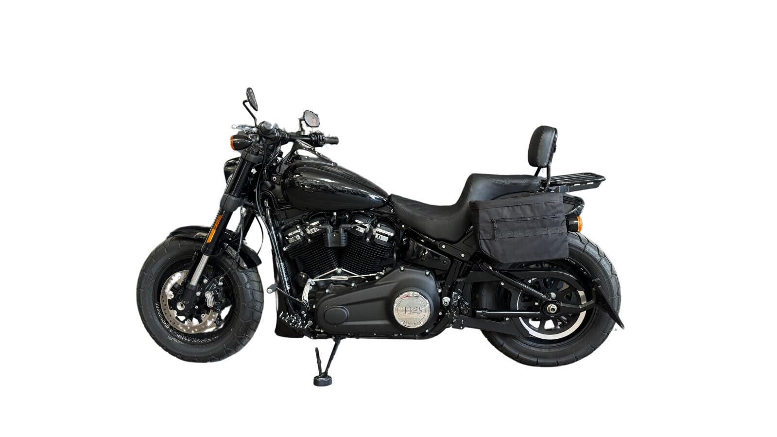 Sacoches de selle universelles pour Harley Davidson Softail Street Bob (18-24) Style Club Bobber