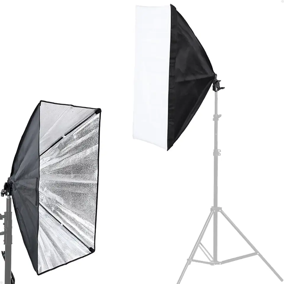 Softbox Luz Contínua Lorben 50x70 Cm Com Bolsa Soquete E27 Estúdio Fotografia Vídeo Lives Retrato - GT6313