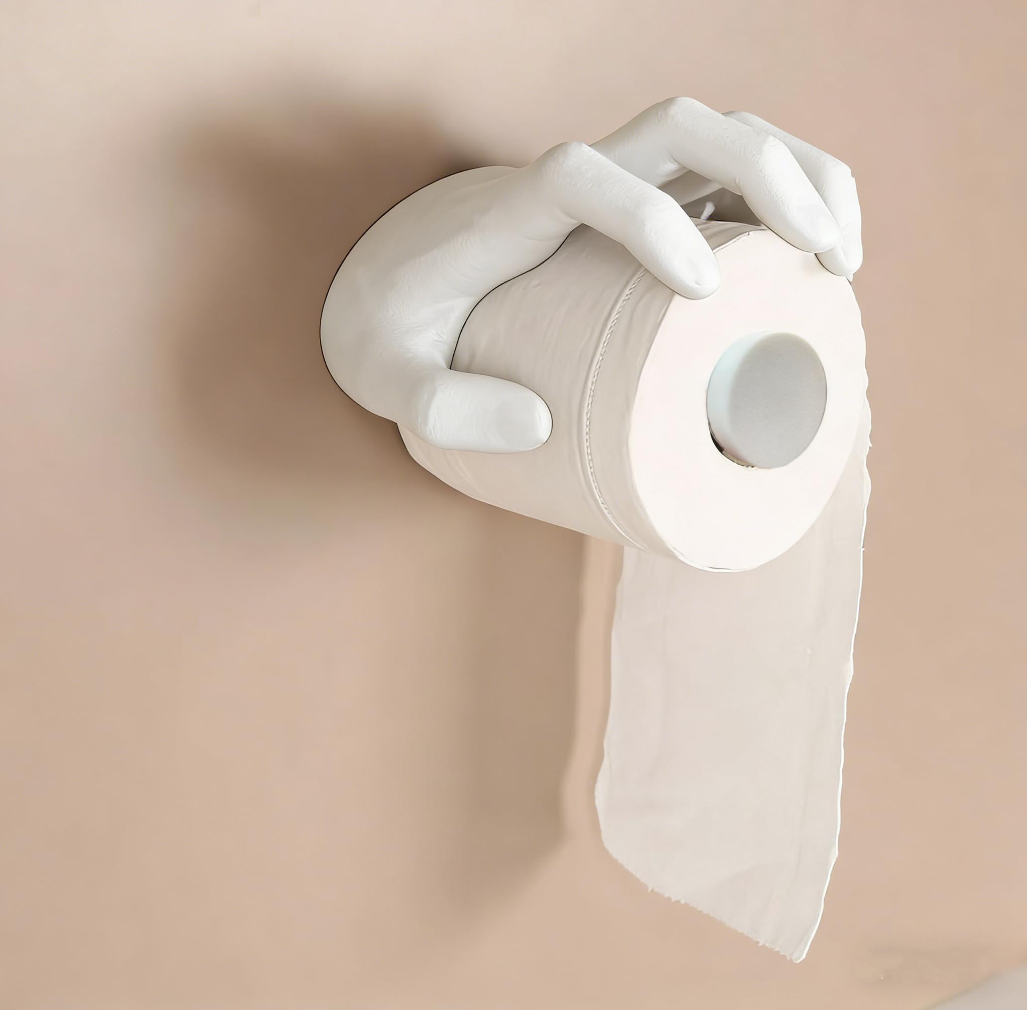 3D Ghost Hand Toilet Paper Holder, 3D Printed Gothic Wall Mounted Toilet Roll Holder, No Drill Easy Install Funny Spooky Bathroom Decor, Creative Toilet Tissue Holder for Halloween Bar Man Cave — Amazon image 8