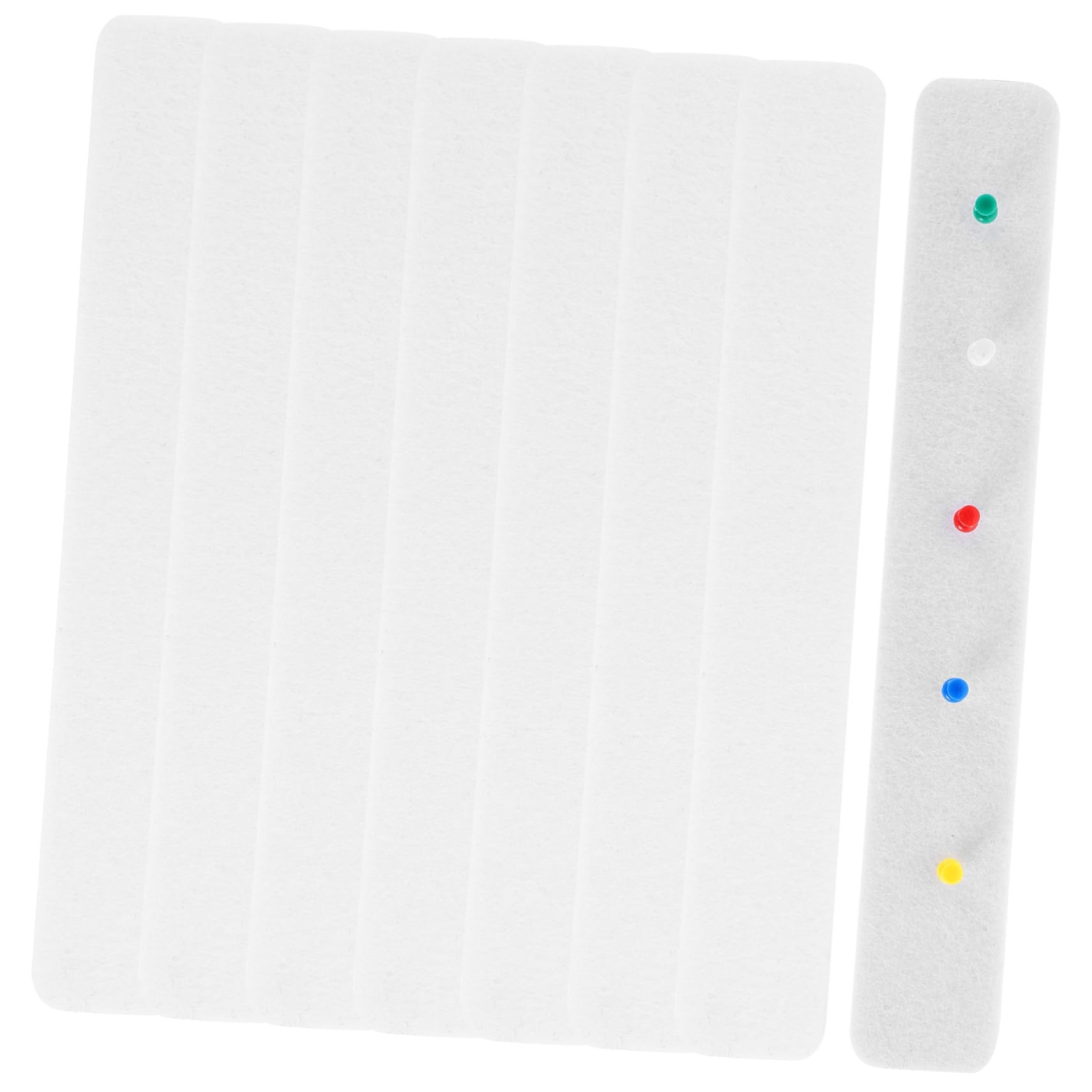 SEWACC 1 Set Decorative Felt Bulletin Board Strips Felt Strips Push Pins for Easy Wall Organization and Note Display