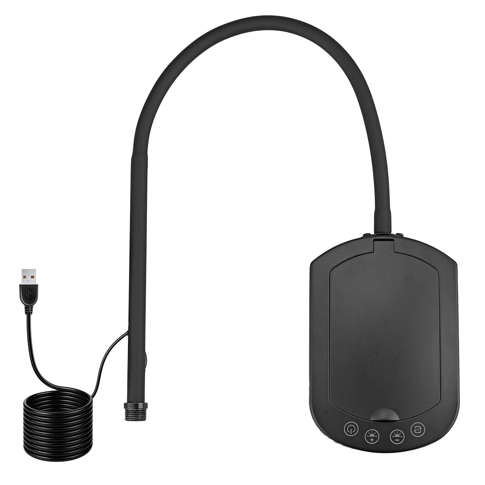COLFULINE Loupe 10X avec lumière et support, 5 températures de couleur et 5 niveaux de luminosité, hauteur réglable, lampe loupe LED à intensité variable pour travaux manuels, lecture, couture et