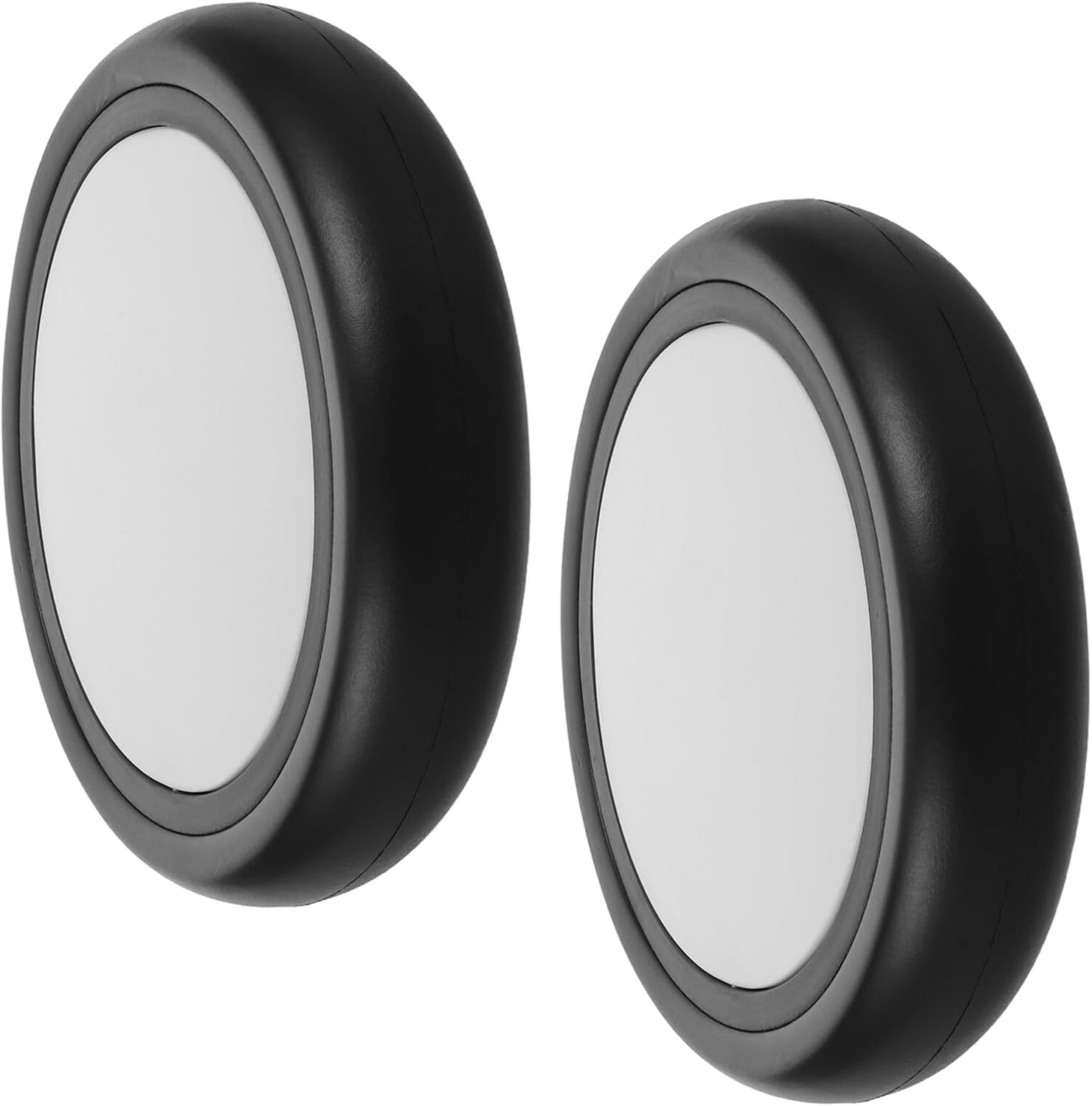 1 Pair Stroller Replacement Rubber Rear Wheels for Pushchair Repair, Sturdy Back Wheel Assembly Suitable for Carriage and Pram Maintenance
