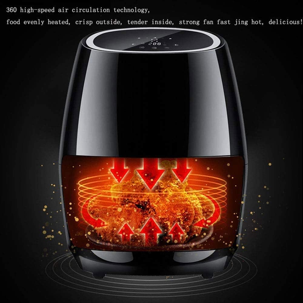 Large Electric Air Fryer Toaster Oven for Oil-Less Frying Cooking, LED Digital Touch Screen, Low Consumption and Overheat Protection