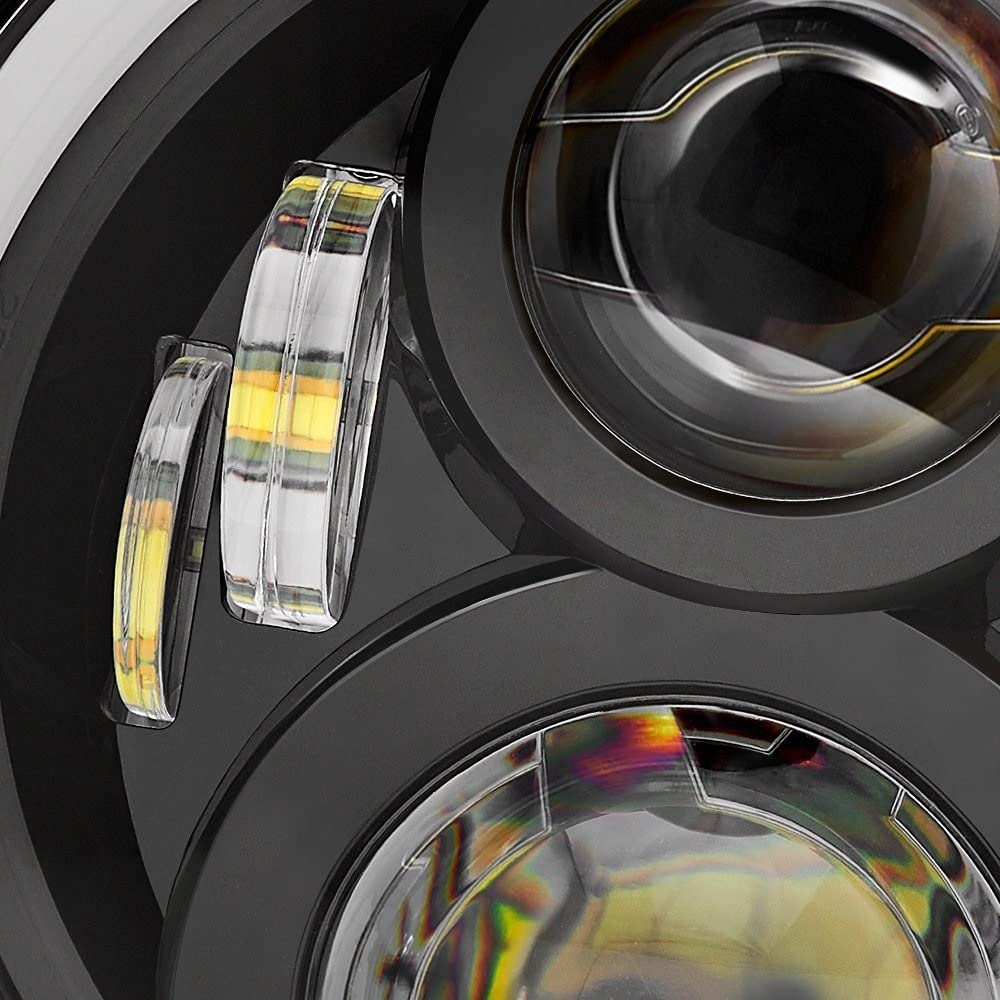 KVGAEANDNK Phares Galvanisés Lot De 2 Phares Avant LED 7