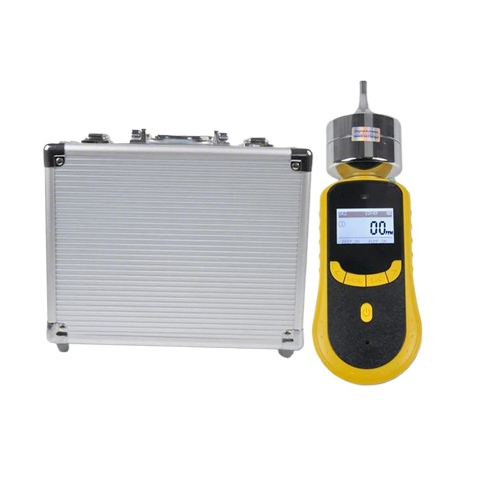 Detector de Gas portátil C₂H4 con Pantalla LCD, luz y Sonido, Bomba de 10 ppm, analizador de pureza de Gas for el hogar y la Autocaravana. Interior/Exterior