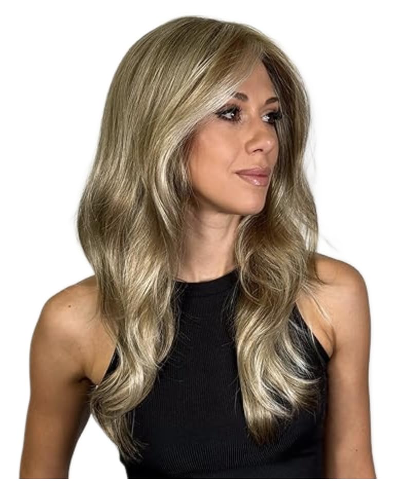 Tressallure Blaze FROST Lace Front Mono Top Synthetic Wig – Natural Light Density, Effortless Synthetic Fiber, Salon-Quality Long Layers Ready to Wear