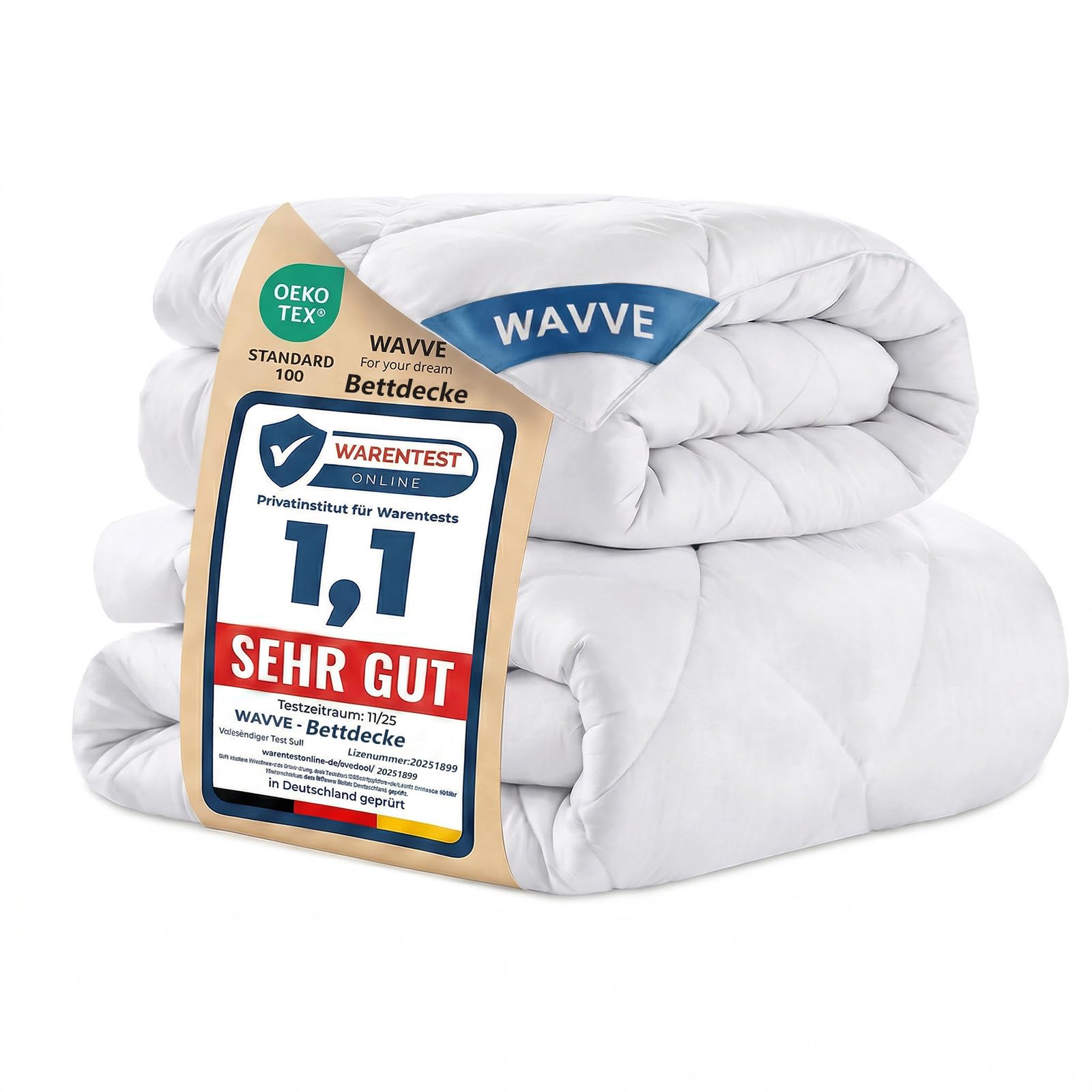 WAVVE Bettdecke 135x200 4 Jahreszeiten 2 teilig - Ganzjahresdecke 135x200cm 300gsm+ Sommerdecke 135 x 200 150gsm＝Winterdecke 450gsm, Steppdecke 200x135 für Vierjahreszeiten/Sommer/Winter