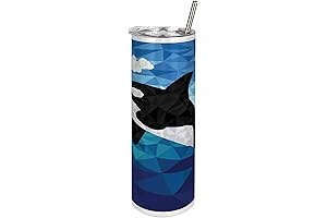 2023 Orca Cups - Lunarable Low Poly Killer Whale On Ocean