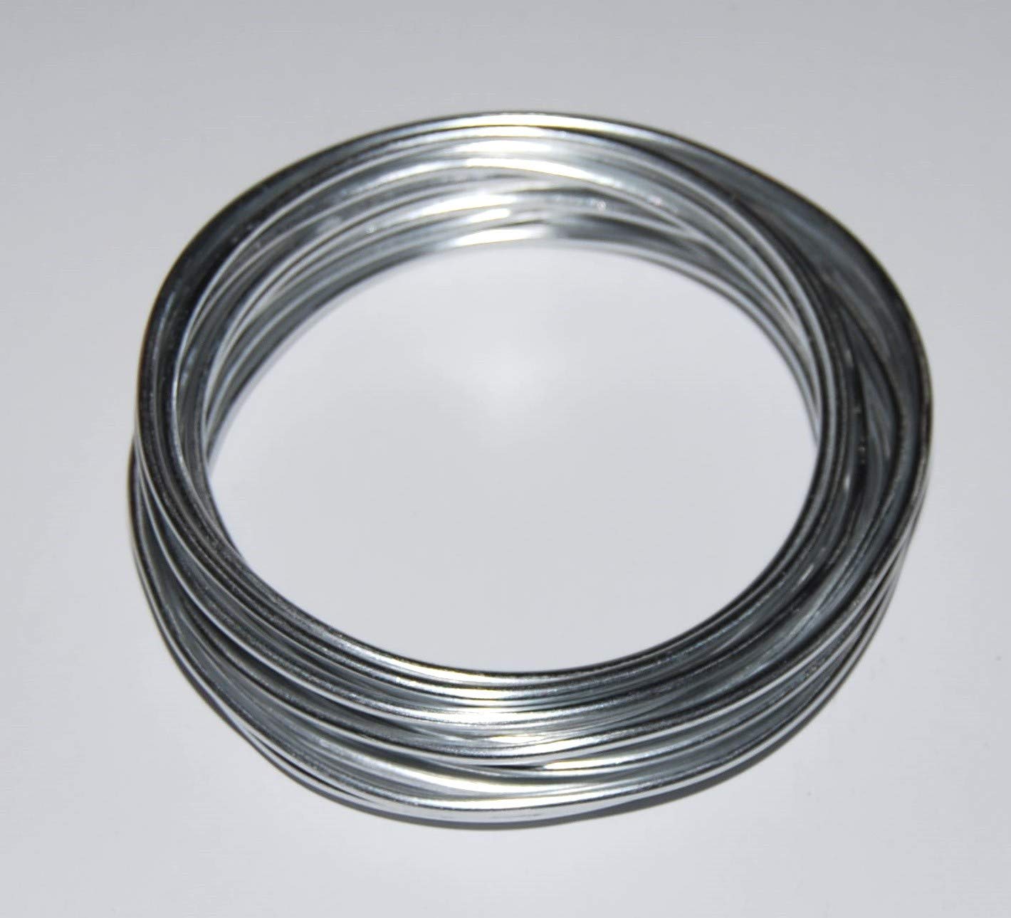 celloexpress Aluminium Craft Wire - 3mm x 5m (Diameter x Length) - Aluminium Wire 9 Guage (Silver)